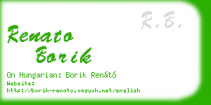 renato borik business card